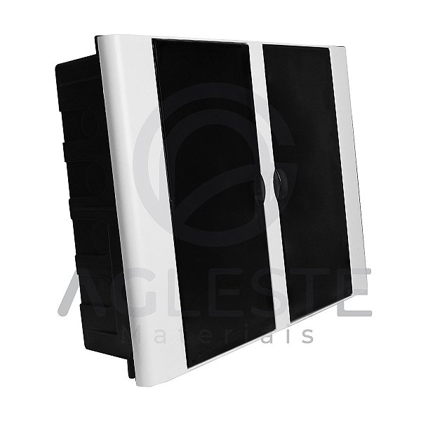 QUADRO DISTRIBUIÇÃO PARA 12/16 DISJUNTORES DIN - TAF BRANCO